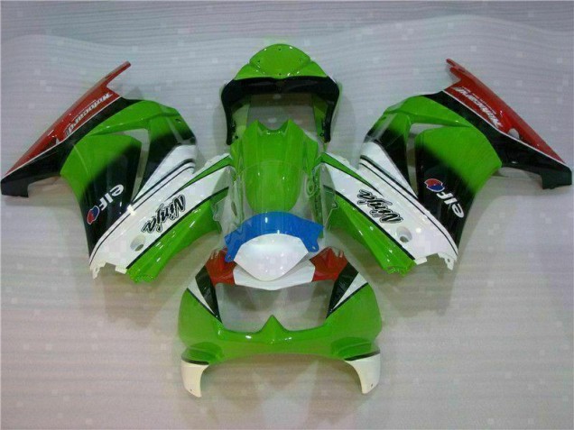 Carenagem Kawasaki EX250 2008-2012 - Branco Verde Preto Ninja Carenagem Kawasaki EX250 2008-2012 - Branco Verde Preto Ninja