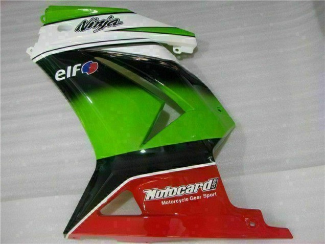 Carenagem Kawasaki EX250 2008-2012 - Branco Verde Preto Ninja Carenagem Kawasaki EX250 2008-2012 - Branco Verde Preto Ninja