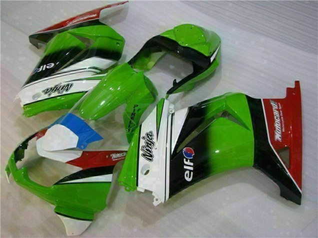 Carenagem Kawasaki EX250 2008-2012 - Branco Verde Preto Ninja Carenagem Kawasaki EX250 2008-2012 - Branco Verde Preto Ninja