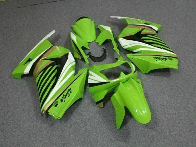 Carenagem Kawasaki EX250 2008-2012 - Verde Branco Preto Ninja