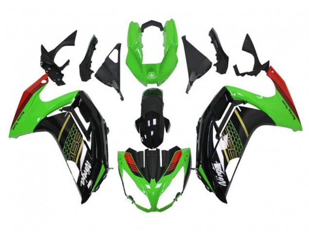 Carenagem Kawasaki EX300 2013-2016 - Verde Preto Carenagem Kawasaki EX300 2013-2016 - Verde Preto