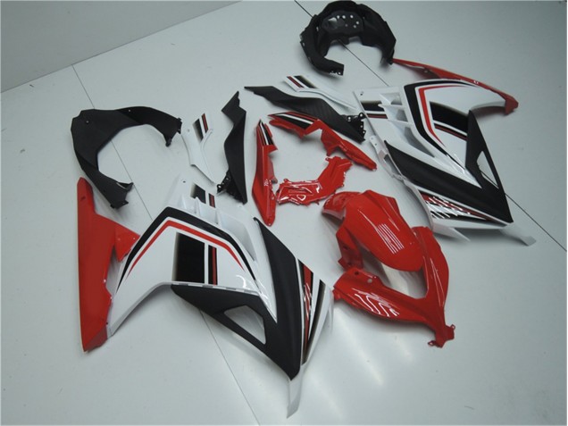 Carenagem Kawasaki EX300 2013-2016 - Vermelho Branco Preto Carenagem Kawasaki EX300 2013-2016 - Vermelho Branco Preto