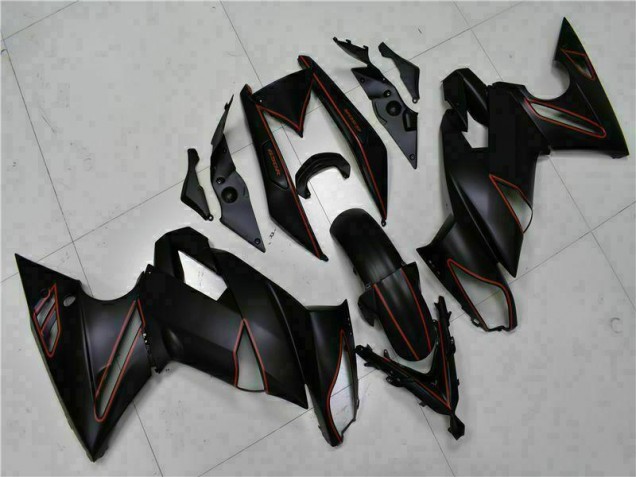 Carenagem Kawasaki EX650 2012-2016 - Preto Vermelho Carenagem Kawasaki EX650 2012-2016 - Preto Vermelho