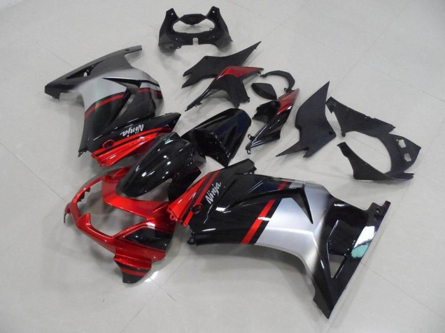 Carenagem Kawasaki ZX 250R 2008-2012 - Doce Vermelho Preto Prata Carenagem Kawasaki ZX 250R 2008-2012 - Doce Vermelho Preto Prata