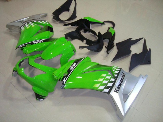 Carenagem Kawasaki ZX 250R 2008-2012 - Verde Prata Carenagem Kawasaki ZX 250R 2008-2012 - Verde Prata