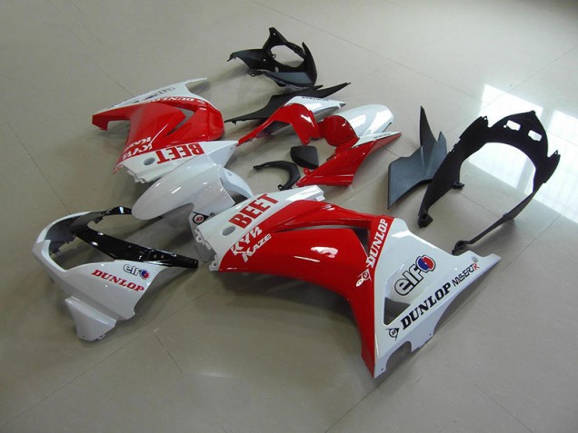 Carenagem Kawasaki ZX 250R 2008-2012 - Vermelho Branco BEET Carenagem Kawasaki ZX 250R 2008-2012 - Vermelho Branco BEET