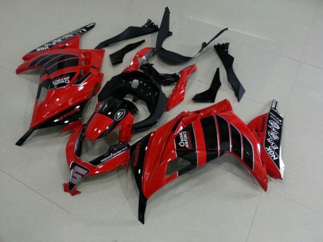 Carenagem Kawasaki ZX 300R 2013-2016 - Vermelho Preto Airforce