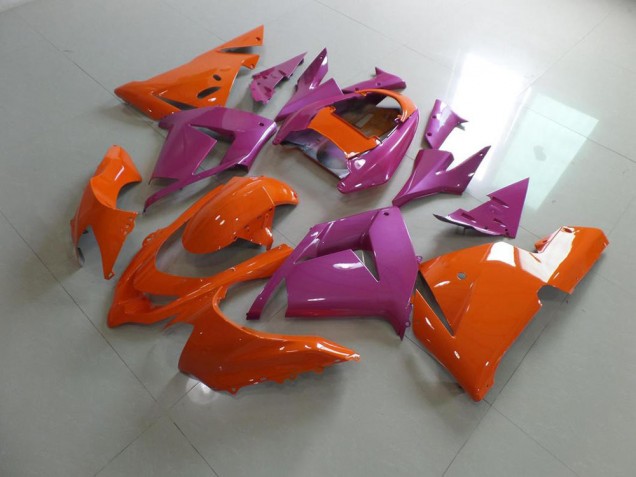 Carenagem Kawasaki ZX10R 2003-2005 - Laranja & Rosa Carenagem Kawasaki ZX10R 2003-2005 - Laranja & Rosa