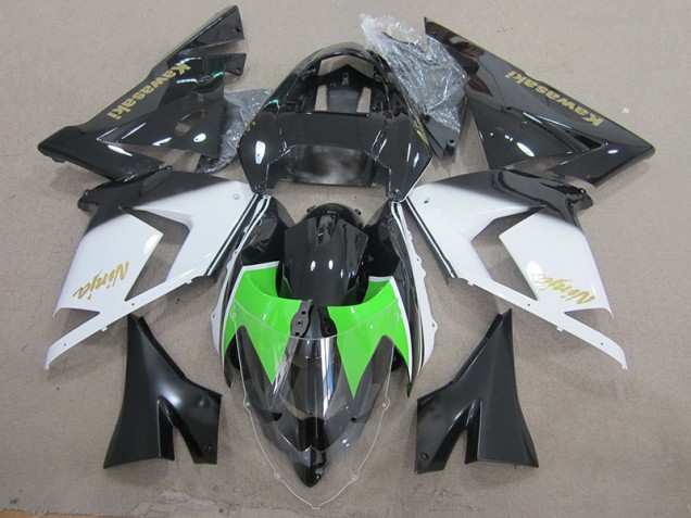 Carenagem Kawasaki ZX10R 2003-2005 - Preto Branco Ouro Ninja