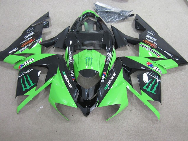 Carenagem Kawasaki ZX10R 2003-2005 - Preto Verde Monster