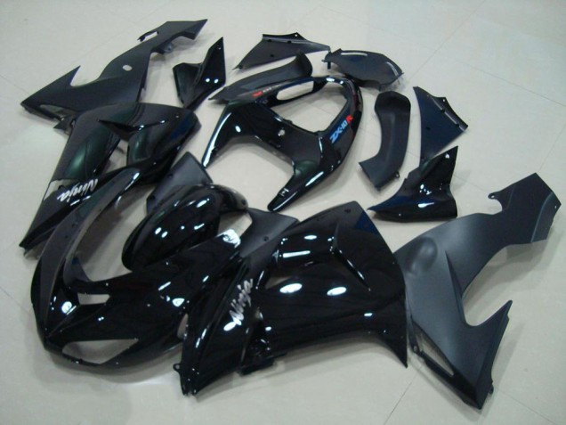 Carenagem Kawasaki ZX10R 2006-2007 - Preto Brilhante Preto Fosco Carenagem Kawasaki ZX10R 2006-2007 - Preto Brilhante Preto Fosco