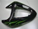 Carenagem Kawasaki ZX10R 2006-2007 - Preto Verde Chama Carenagem Kawasaki ZX10R 2006-2007 - Preto Verde Chama