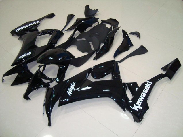 Carenagem Kawasaki ZX10R 2008-2010 - Preto Brilhante & Branco Adesivo Carenagem Kawasaki ZX10R 2008-2010 - Preto Brilhante & Branco Adesivo