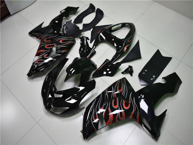 Carenagem Kawasaki ZX10R 2008-2010 - Preto Cinzento Vermelho Carenagem Kawasaki ZX10R 2008-2010 - Preto Cinzento Vermelho