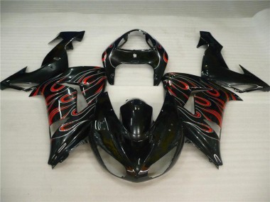 Carenagem Kawasaki ZX10R 2008-2010 - Preto Cinzento Vermelho