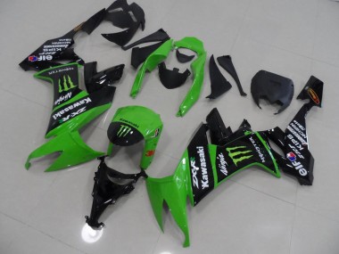 Carenagem Kawasaki ZX10R 2008-2010 - Verde & Preto Monster
