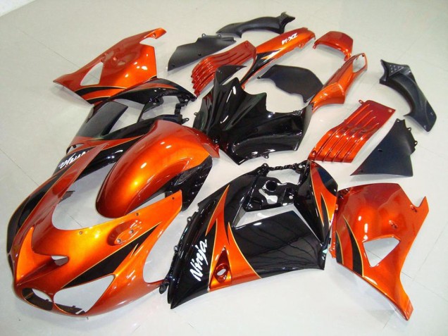 Carenagem Kawasaki ZX14R ZZR 1400 2006-2011 - Laranja Preto Carenagem Kawasaki ZX14R ZZR 1400 2006-2011 - Laranja Preto