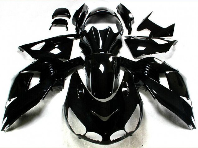 Carenagem Kawasaki ZX14R ZZR 1400 2006-2011 - Preto Brilhante Carenagem Kawasaki ZX14R ZZR 1400 2006-2011 - Preto Brilhante