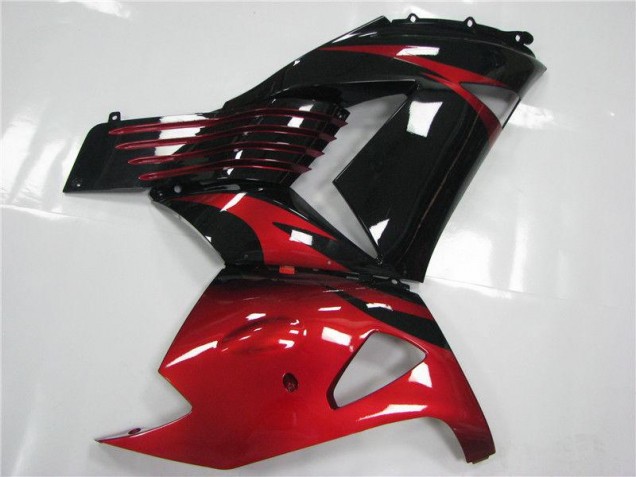 Carenagem Kawasaki ZX14R ZZR 1400 2006-2011 - Vermelho Preto Carenagem Kawasaki ZX14R ZZR 1400 2006-2011 - Vermelho Preto