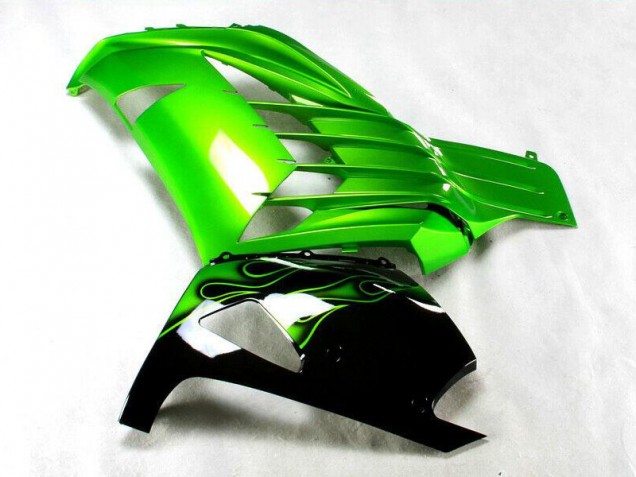 Carenagem Kawasaki ZX14R ZZR 1400 2012-2021 - Verde Preto Carenagem Kawasaki ZX14R ZZR 1400 2012-2021 - Verde Preto