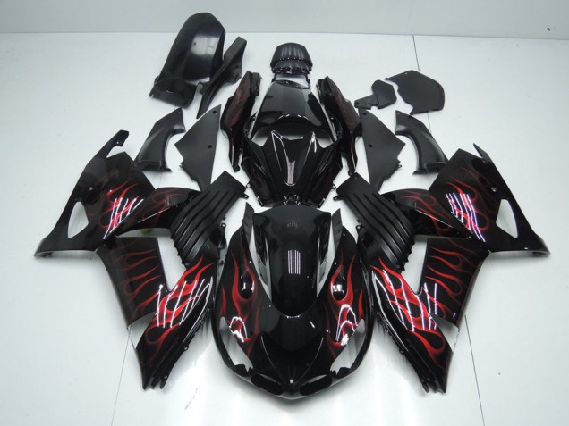 Carenagem Kawasaki ZX14R ZZR 1400 2012-2021 - Vermelho Chama Carenagem Kawasaki ZX14R ZZR 1400 2012-2021 - Vermelho Chama