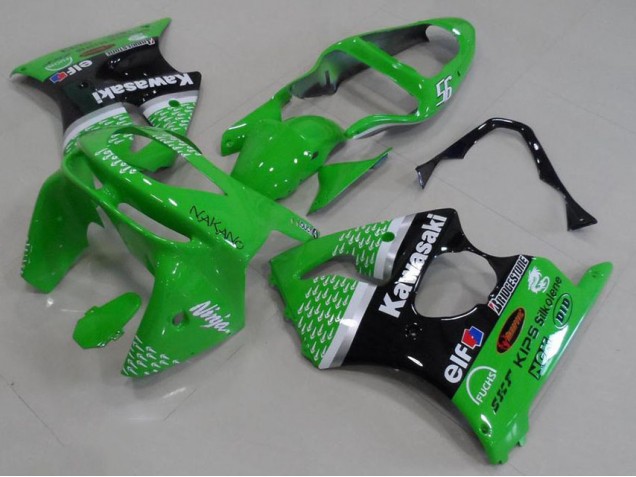 Carenagem Kawasaki ZX6R 1998-1999 - Verde Preto Carenagem Kawasaki ZX6R 1998-1999 - Verde Preto