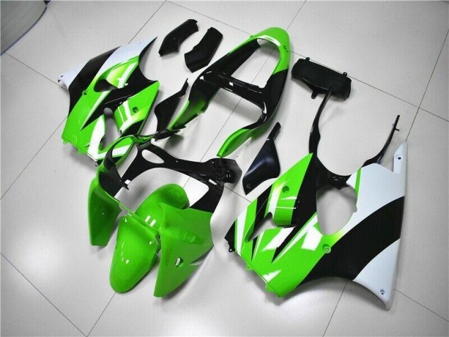 Carenagem Kawasaki ZX6R 2000-2002 - Verde Branco Preto Carenagem Kawasaki ZX6R 2000-2002 - Verde Branco Preto