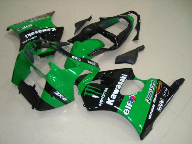 Carenagem Kawasaki ZX6R 2000-2002 - Verde Monster
