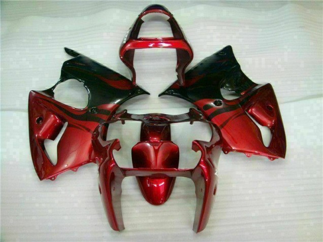 Carenagem Kawasaki ZX6R 2000-2002 - Vermelho Preto Carenagem Kawasaki ZX6R 2000-2002 - Vermelho Preto