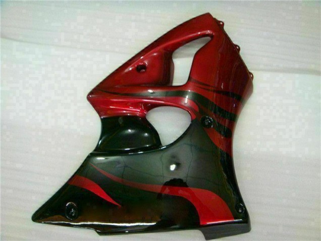 Carenagem Kawasaki ZX6R 2000-2002 - Vermelho Preto Carenagem Kawasaki ZX6R 2000-2002 - Vermelho Preto