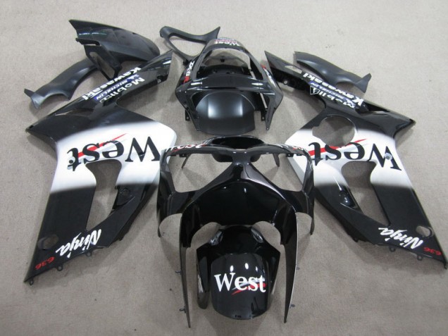 Carenagem Kawasaki ZX6R 2003-2004 - Preto West Ninja 636 Carenagem Kawasaki ZX6R 2003-2004 - Preto West Ninja 636