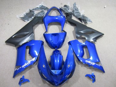 Carenagem Kawasaki ZX6R 2005-2006 - Azul Branco Ninja 636