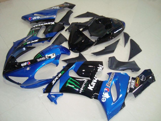 Carenagem Kawasaki ZX6R 2005-2006 - Azul Monster Carenagem Kawasaki ZX6R 2005-2006 - Azul Monster