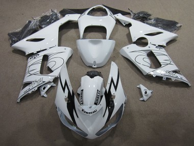 Carenagem Kawasaki ZX6R 2005-2006 - Branco Ninja 636