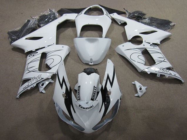 Carenagem Kawasaki ZX6R 2005-2006 - Branco Ninja 636 Carenagem Kawasaki ZX6R 2005-2006 - Branco Ninja 636