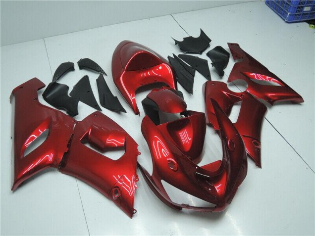 Carenagem Kawasaki ZX6R 2005-2006 - Doce Vermelho Carenagem Kawasaki ZX6R 2005-2006 - Doce Vermelho