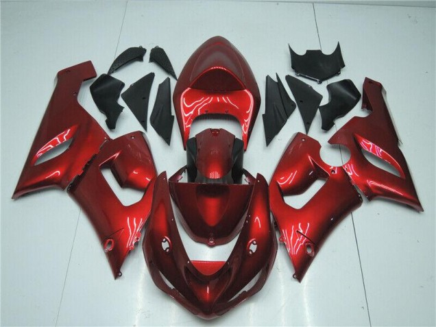 Carenagem Kawasaki ZX6R 2005-2006 - Doce Vermelho Carenagem Kawasaki ZX6R 2005-2006 - Doce Vermelho