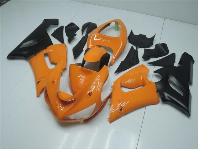 Carenagem Kawasaki ZX6R 2005-2006 - Laranja Preto Carenagem Kawasaki ZX6R 2005-2006 - Laranja Preto