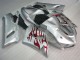Carenagem Kawasaki ZX6R 2005-2006 - Prata Vermelho Chamas Carenagem Kawasaki ZX6R 2005-2006 - Prata Vermelho Chamas