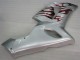 Carenagem Kawasaki ZX6R 2005-2006 - Prata Vermelho Chamas Carenagem Kawasaki ZX6R 2005-2006 - Prata Vermelho Chamas