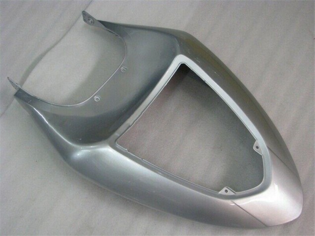 Carenagem Kawasaki ZX6R 2005-2006 - Prata Vermelho Chamas Carenagem Kawasaki ZX6R 2005-2006 - Prata Vermelho Chamas
