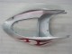 Carenagem Kawasaki ZX6R 2005-2006 - Prata Vermelho Chamas Carenagem Kawasaki ZX6R 2005-2006 - Prata Vermelho Chamas