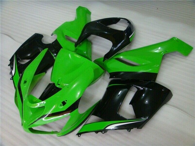 Carenagem Kawasaki ZX6R 2005-2006 - Verde Branco Preto Carenagem Kawasaki ZX6R 2005-2006 - Verde Branco Preto