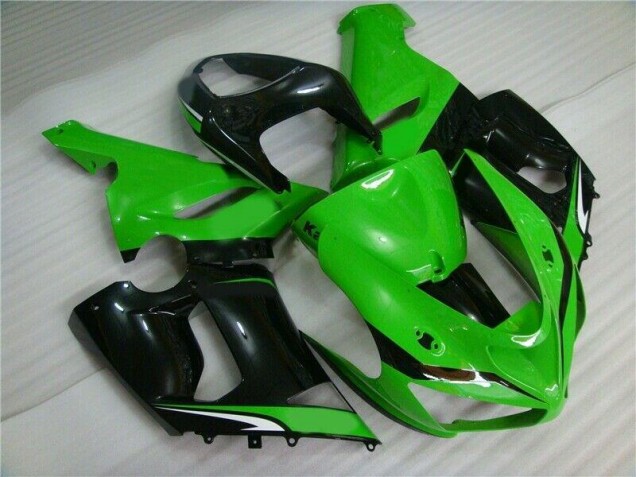 Carenagem Kawasaki ZX6R 2005-2006 - Verde Branco Preto Carenagem Kawasaki ZX6R 2005-2006 - Verde Branco Preto