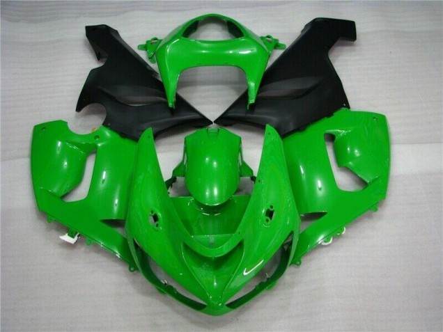 Carenagem Kawasaki ZX6R 2005-2006 - Verde Preto Fosco Carenagem Kawasaki ZX6R 2005-2006 - Verde Preto Fosco