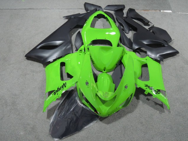 Carenagem Kawasaki ZX6R 2005-2006 - Verde Preto Ninja 636 Carenagem Kawasaki ZX6R 2005-2006 - Verde Preto Ninja 636