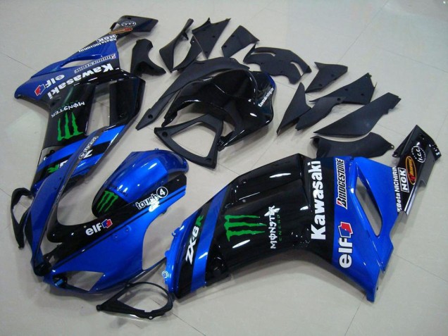 Carenagem Kawasaki ZX6R 2007-2008 - Azul Monster Carenagem Kawasaki ZX6R 2007-2008 - Azul Monster