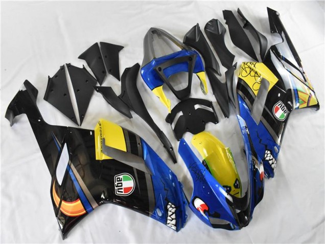 Carenagem Kawasaki ZX6R 2007-2008 - Azul Tubarão