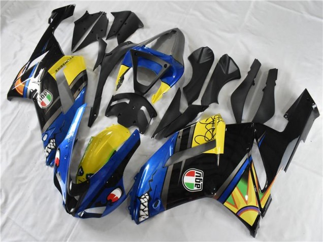 Carenagem Kawasaki ZX6R 2007-2008 - Azul Tubarão