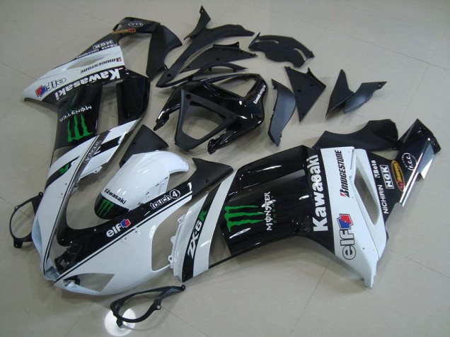 Carenagem Kawasaki ZX6R 2007-2008 - Branco Monster Carenagem Kawasaki ZX6R 2007-2008 - Branco Monster